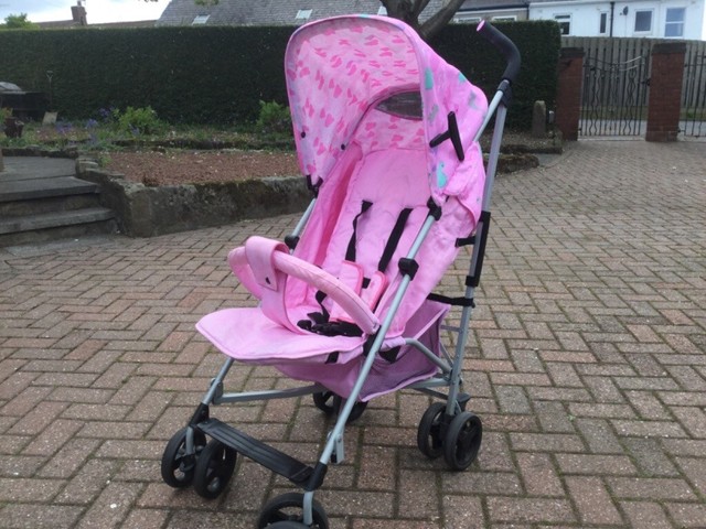 my babiie dinosaur stroller pink